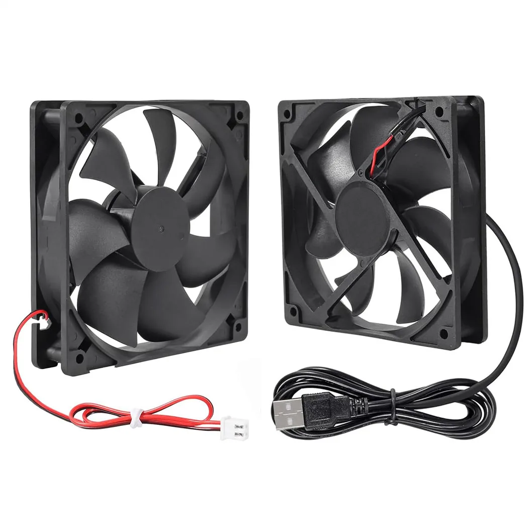 120x120x25mm 120mm Case Exhaust Fan DC Brushless 5V 12V 24V 12cm Radiator 2PIN USB 12025 Cooler for PC Computer Case Cooling