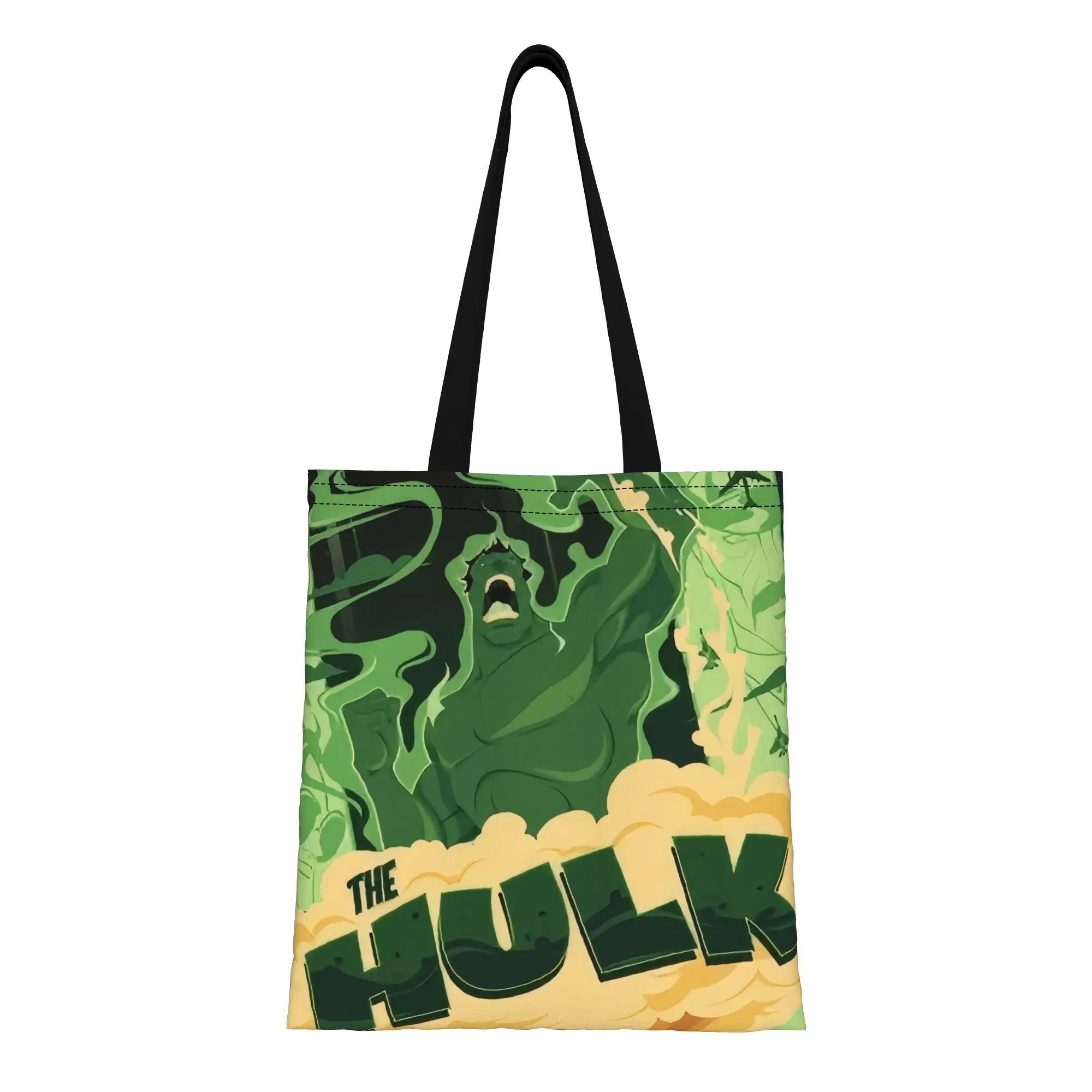 

Hulk Marvel Canvas Tote Bag Perfect for Grocery Women's Top-Handle Bags