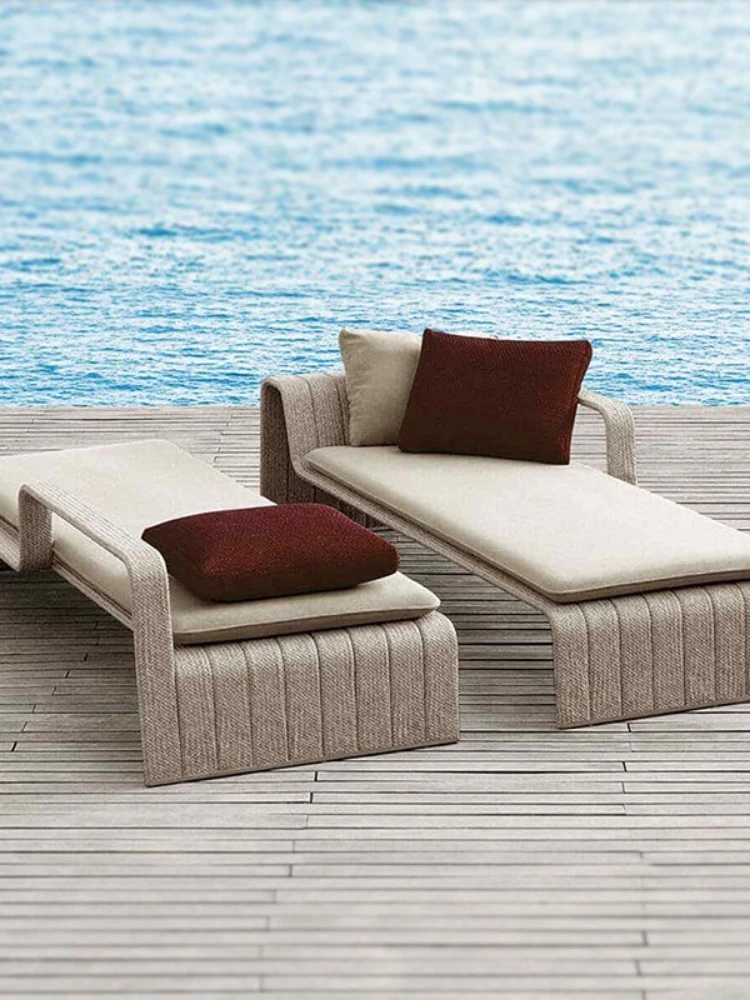 Swimming pool lounge chair outdoor beach bed