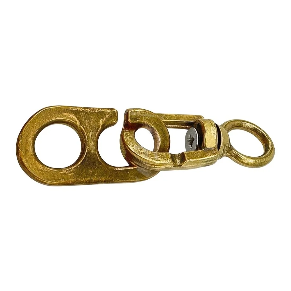 Solid Brass Swivel Snap Hook Brass Swivel Snap Hook Solid Brass Construction 360 Degree Rotation Outdoor Weather Resistant