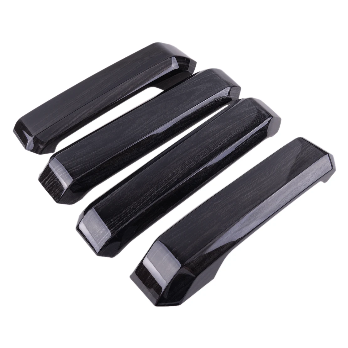 1 Set Black Wood Grain Car ABS Inner Interior Door Handle Covers Trims Fit For Ford F150 2015 2016 2017 2018 2019