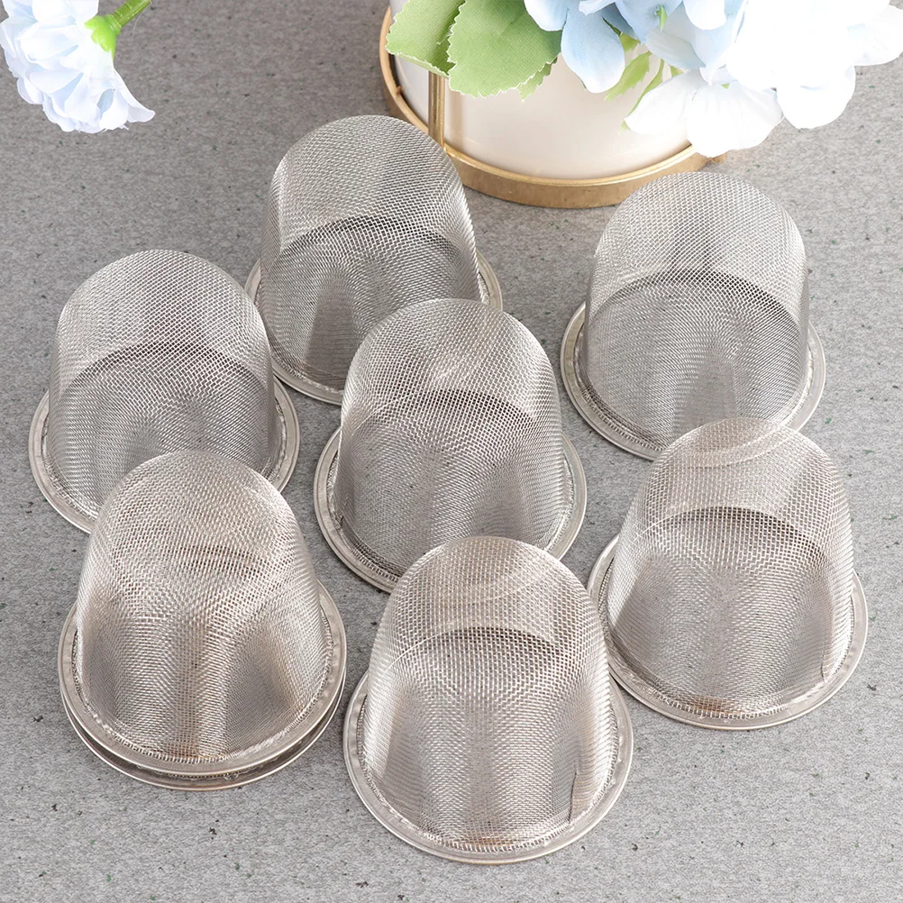 

10pcs Teapot Filter Strainer Stainless Steel Fine Mesh Tea Infuser For Loose Leaf Coffee Heat Resistant Metal Sifter