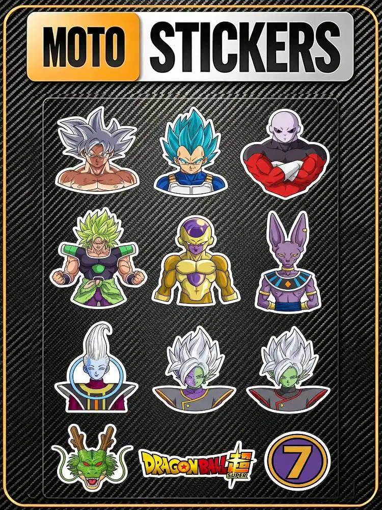 DRAGON BALL Safety Reflective Waterproof Auto Decal Scratch Cover Stickers Universal For Bike Helmet Mug Refrigerator