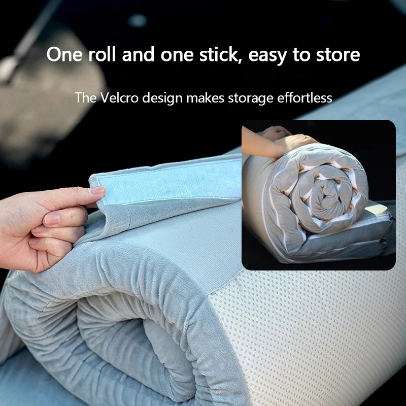 The car travel bed is suitable for the Tesla ModelY car mattress, a comfortable, high-elasticity, non-inflatable sponge mattress