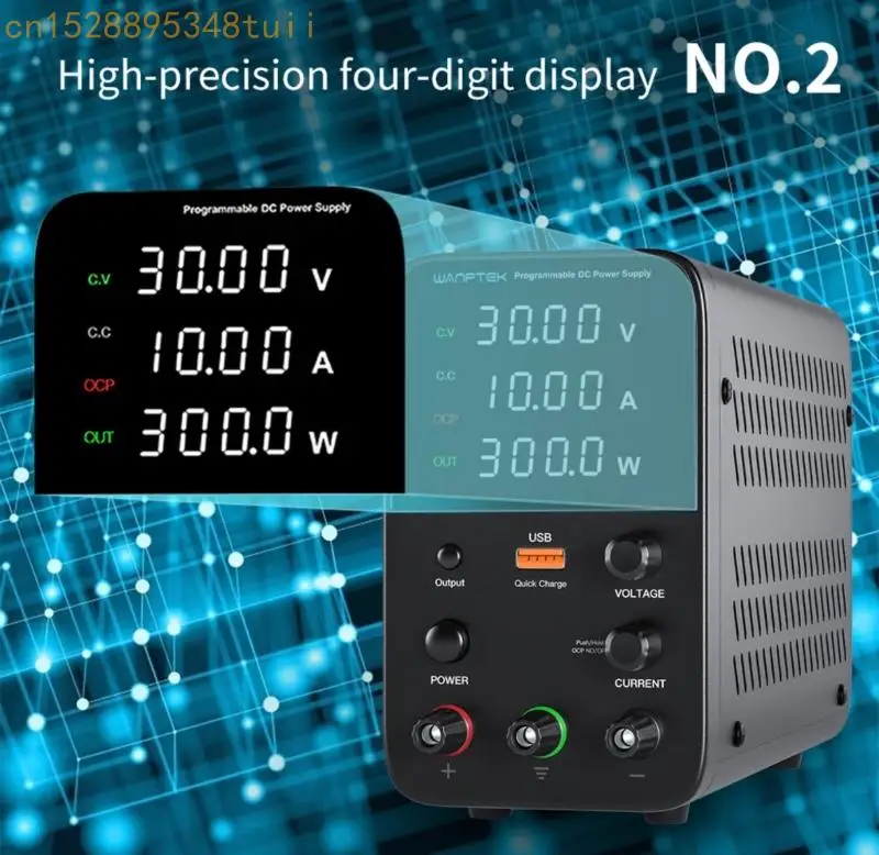 

Y4QF Variable DCPower Supply 0-30V/60V/120V 0-10A Adjustable Benches Power Sources with Overcurrent Protections Features