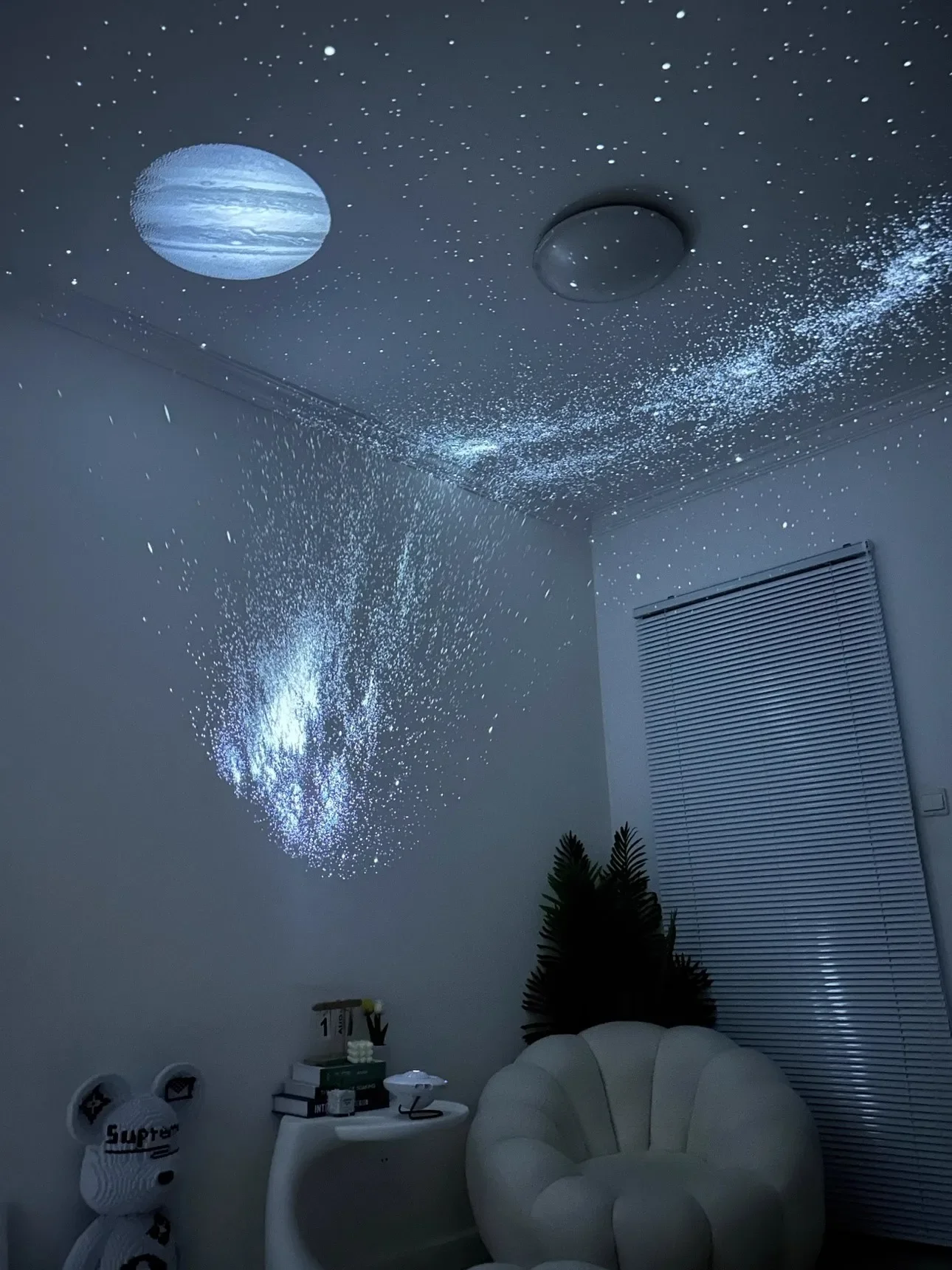 LED UFO Galaxy Starry Sky Projector Lamp Slides（Projector machine not include）