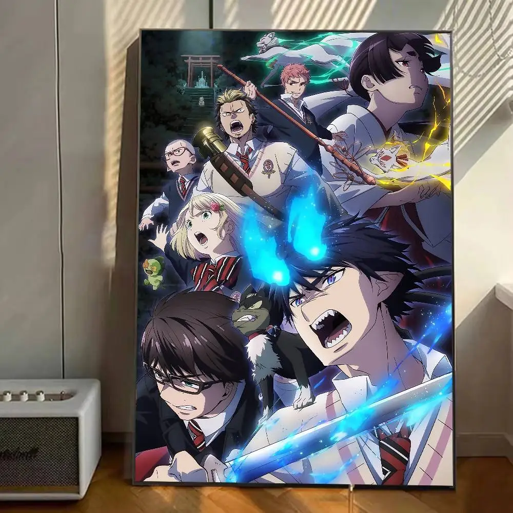 أنيمي B-الأزرق طرد الأرواح الشريرة المشارك معرض يطبع ذاتية اللصق ديكور المنزل الديكور صور مطبوعة للحوائط غرفة المعيشة ملصق