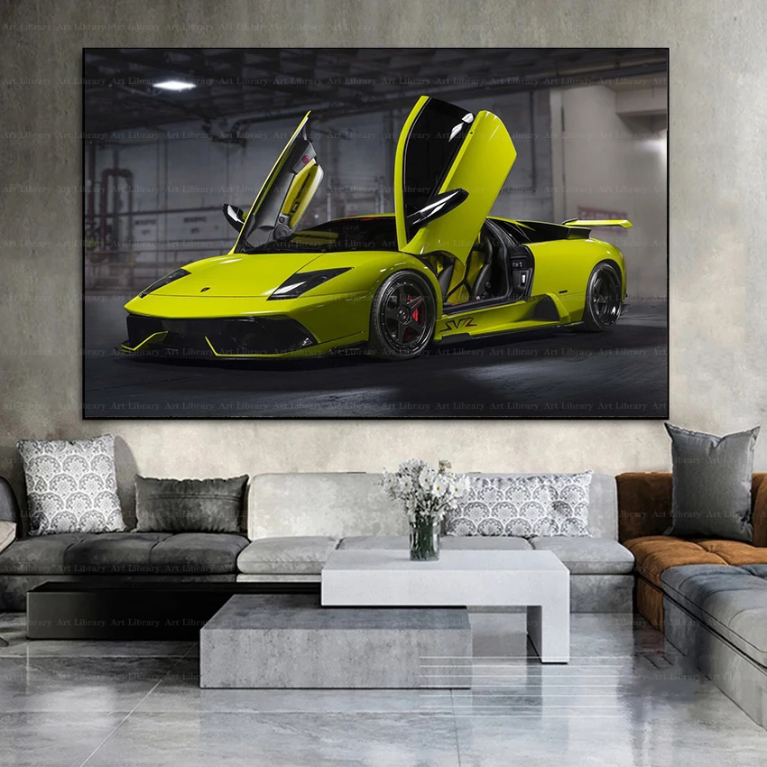 2023 Luxury Supercars Series Poster Sport Car Canvas Painting Prints Wall Art Pictures Home Decor