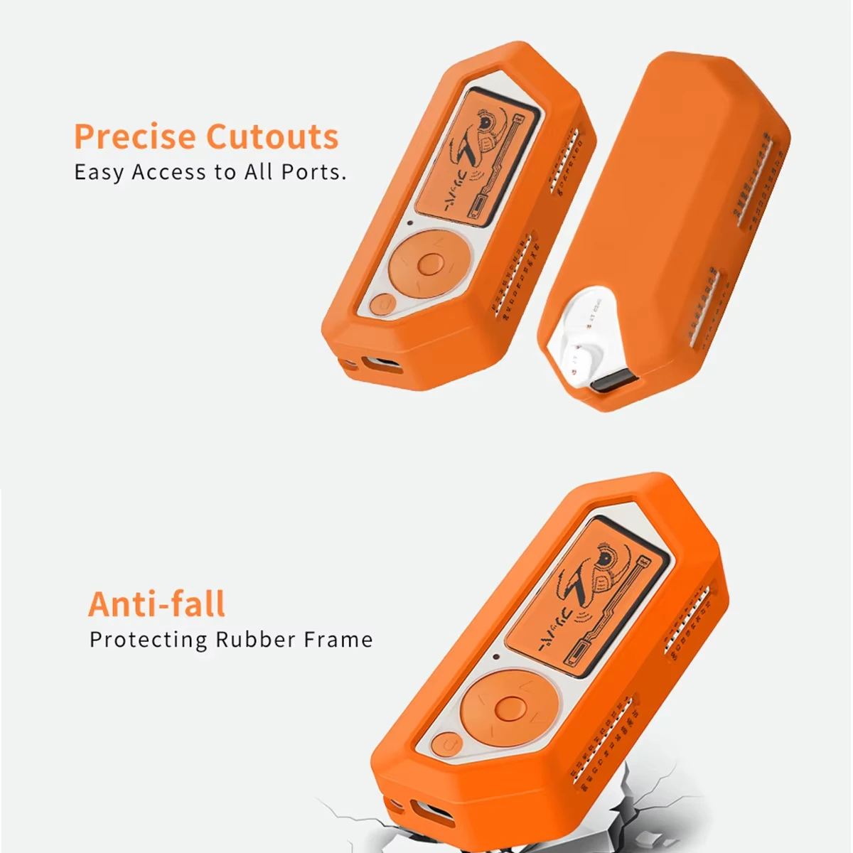 

Applicable flipper zero Protective Case Electronic Pet Little Dolphin Silicone Full-cover Protective Case