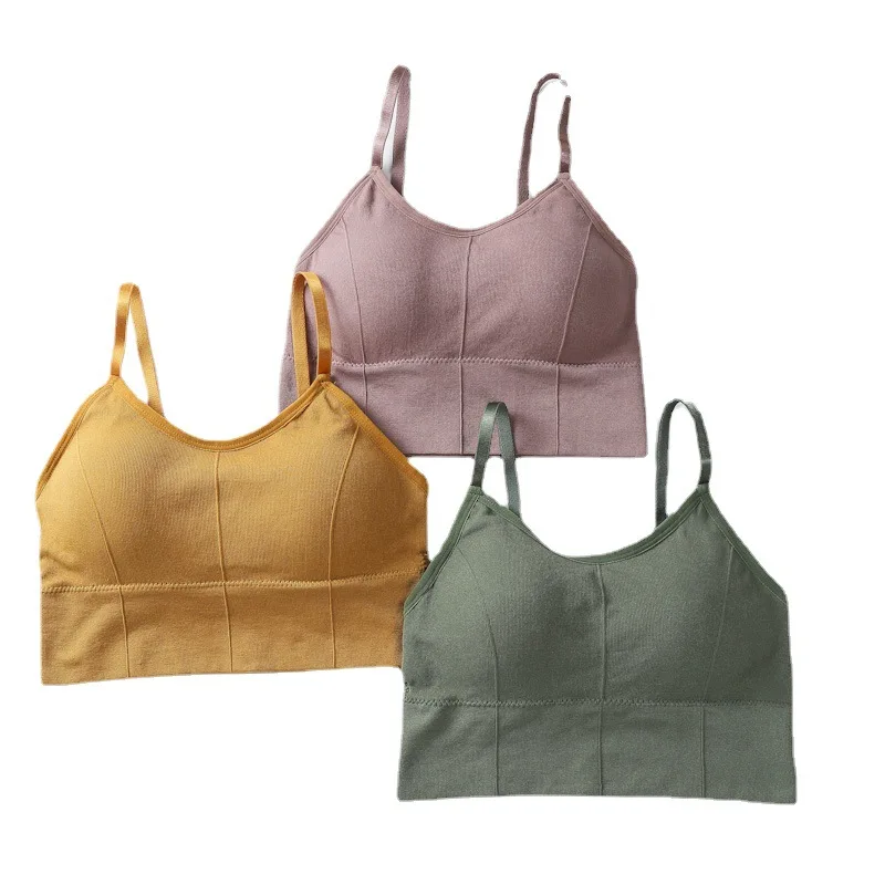 Women's Seamless Underwear Chest Wrap Kaka Beauty Back Sling Base Inner Tube Top Girl Sports Vest