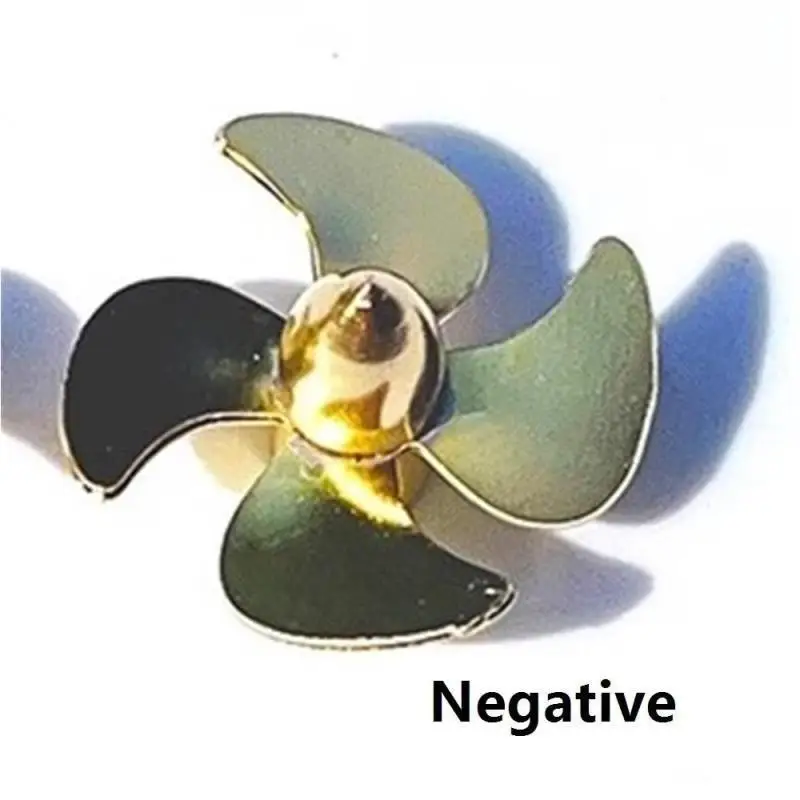 RC Boat Propeller, 4-Blades 15mm Scimitar Brass Prop for RC Simulation Boats (1PC Right Hand)