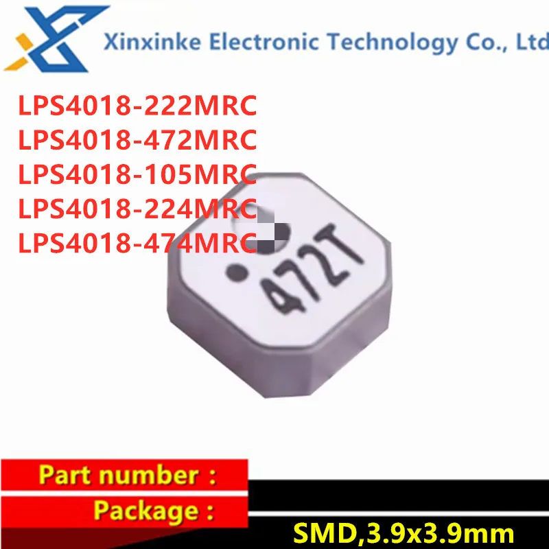 5PCS LPS4018-222MRC LPS4018-472MRC LPS4018-105MRC/224MRC/474MRC 2.2uH 4.7UH 1mH 220uH 470uh Shielded Power inductor 3.9*3.9mm