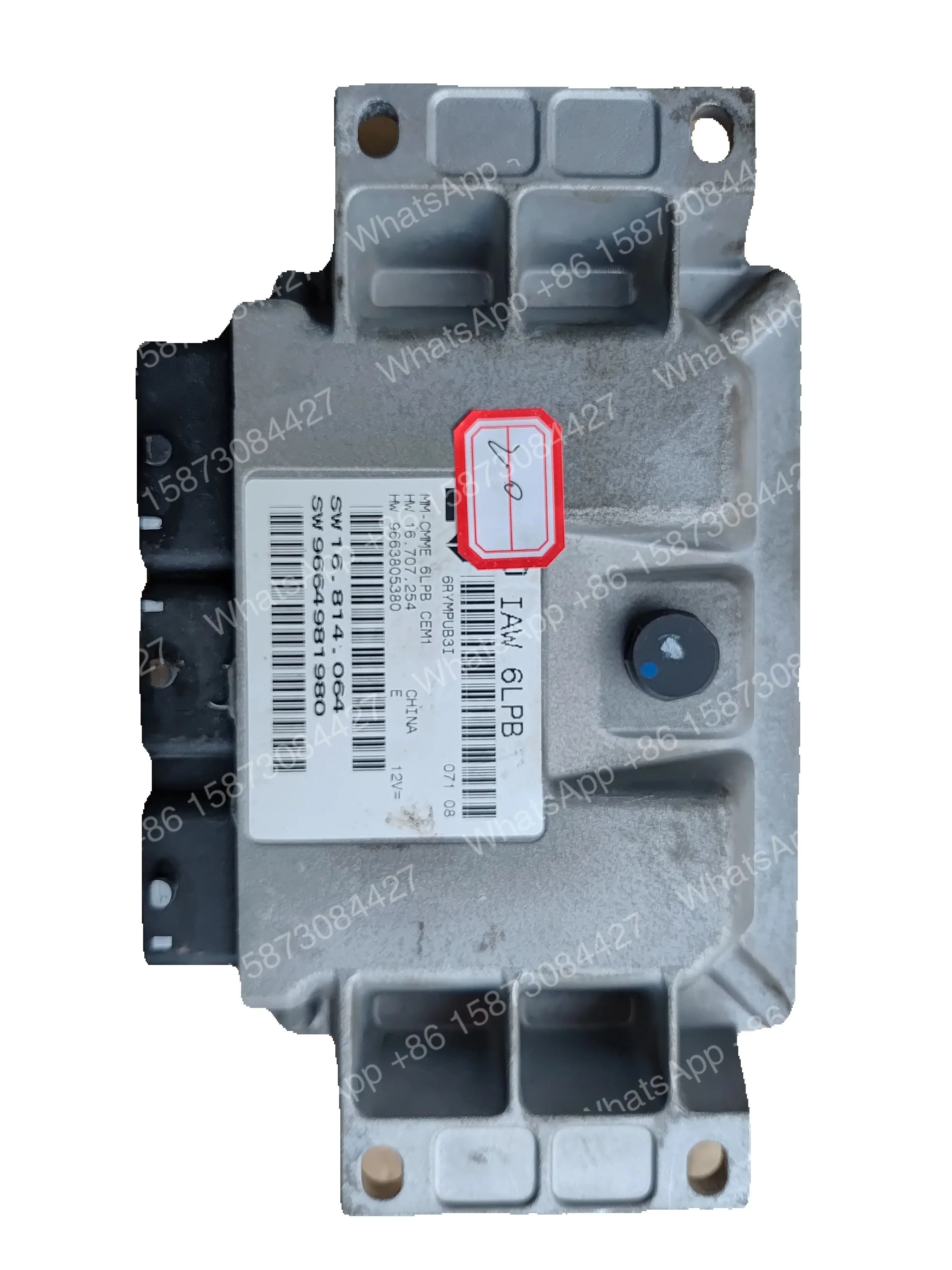 Unidad de Control del Motor Iaw 6Lpb, Apta para Peugeot 307 308 Citroen C4 Ew10A Motor 2.0L, Requiere Programación para Desbloquear