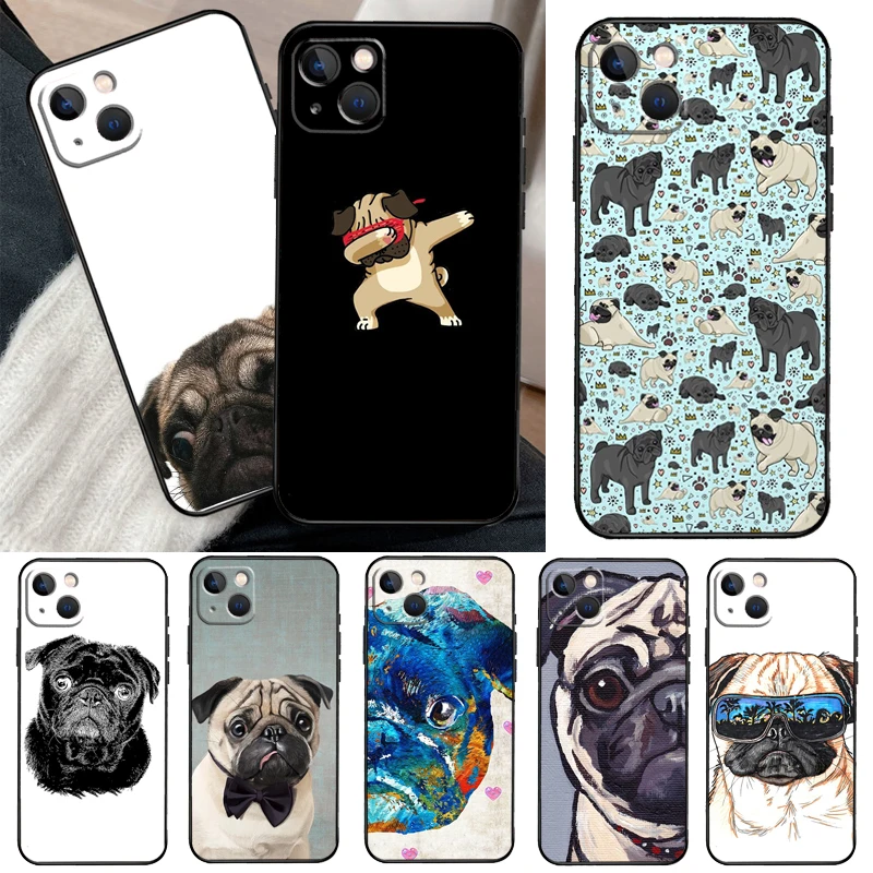 Pug Dog Phone Case For Samsung Galaxy S20 FE S21 S22 S23 S24 S25 S26 Ultra S10 S25 Plus S25 FE Cover