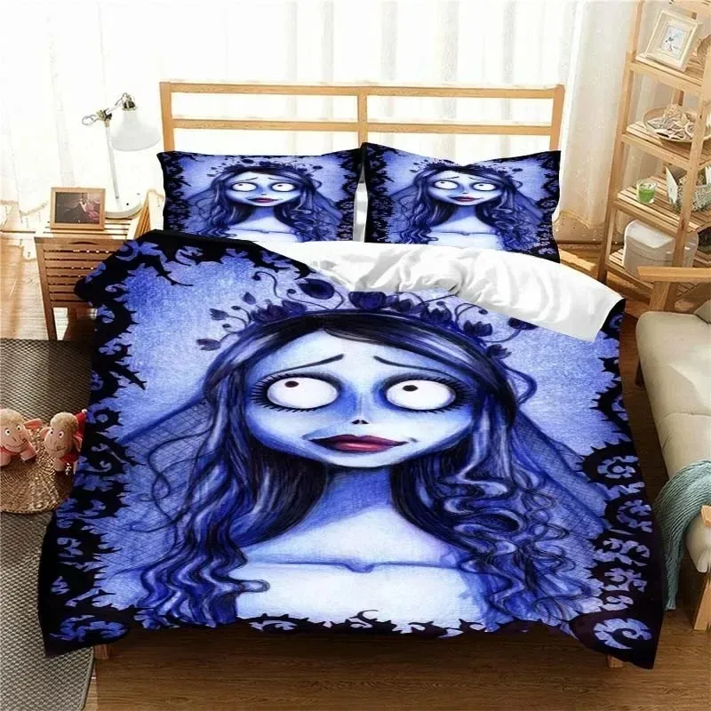 love animated film corpse bride Bedding Set SingleTwin King Duvet Cover home Bedroom Decor Bedspread Pillow Cover