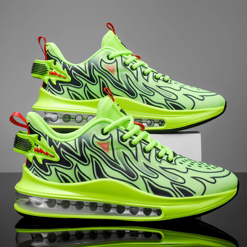 

Men Sports Shoes Fashion Flat Soft Bottomed Rebound Cushioned Tennis Shoes Breathe Lace Up Comfortable Running Shoes for Man