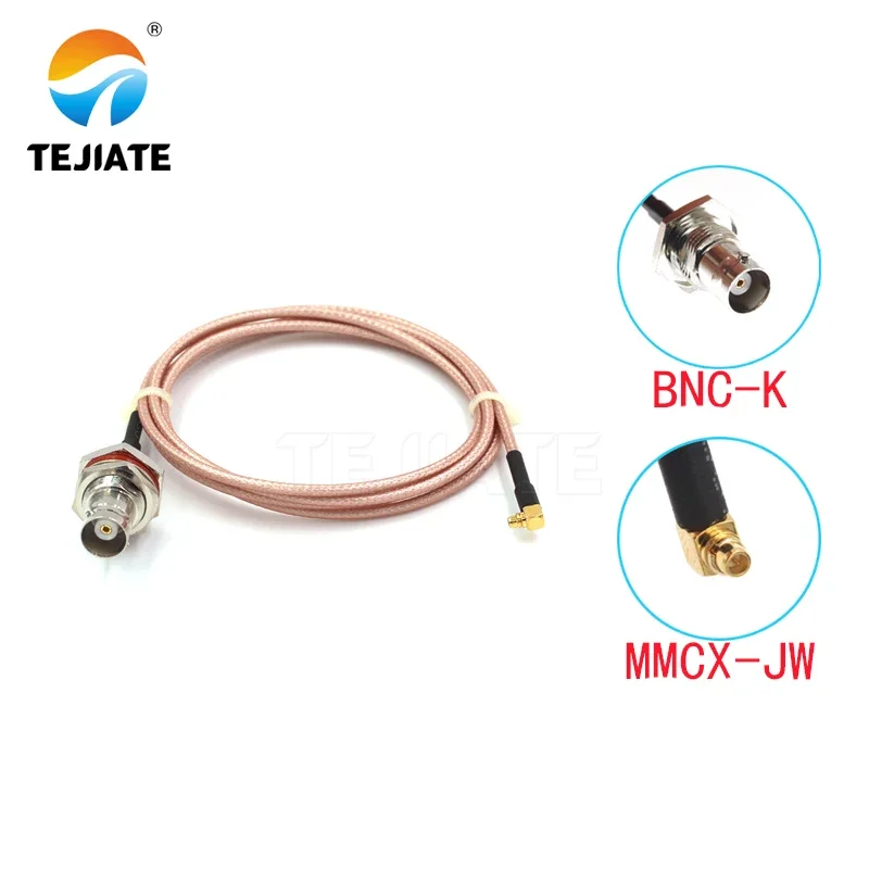 

1 шт. кабель-адаптер TEJIATE BNC к MMCX типа BNCK, конвертер MMCXJW 8-90 см, 1 м, 1,5 м, длина 2 м, разъем RG316, провод