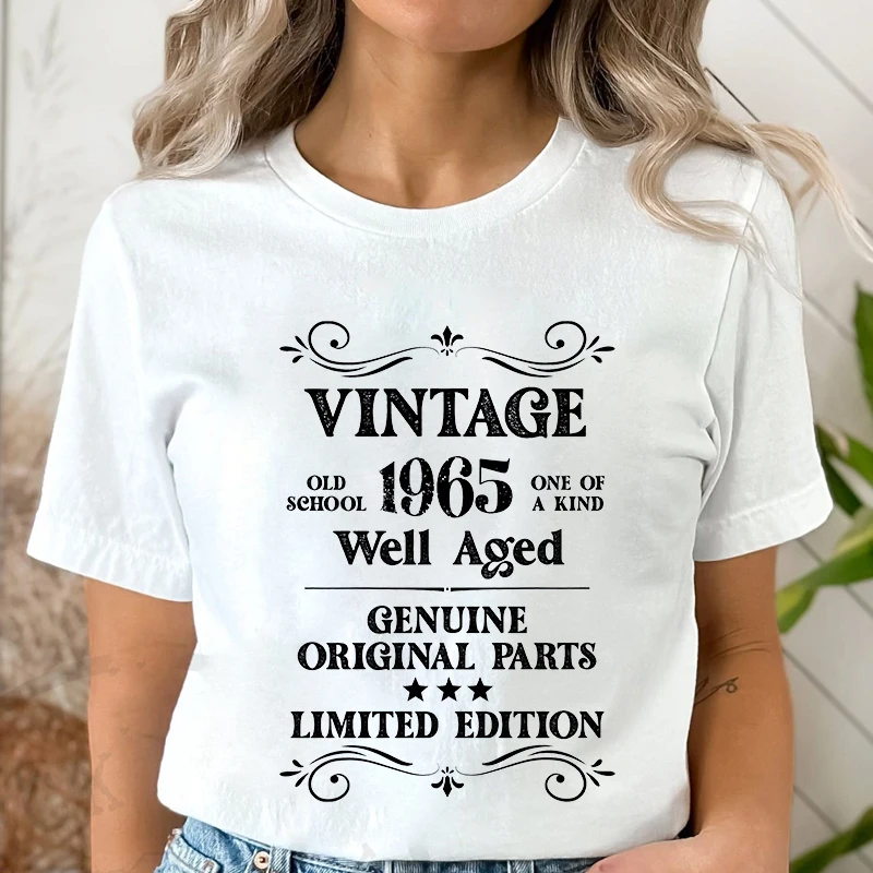 Vintage 1965 Shirt, Well Aged 1965 Tee, 60th Birthday Shirt, Original Parts Shirt, Limited Edition Tee, 1965 Vintage Tshirts