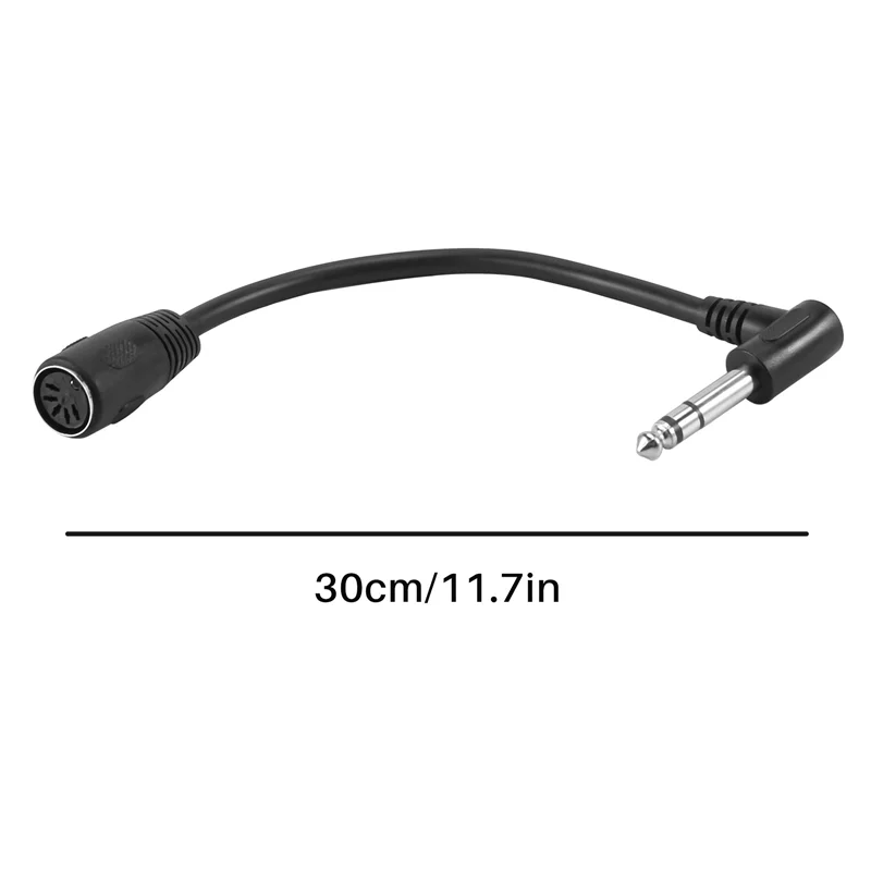 MIDI CABLE,5-Pin Din Female to Monoprice 6.35mm (1/4 Inch) Male TRS Stereo Audio Extension Cable-BLife