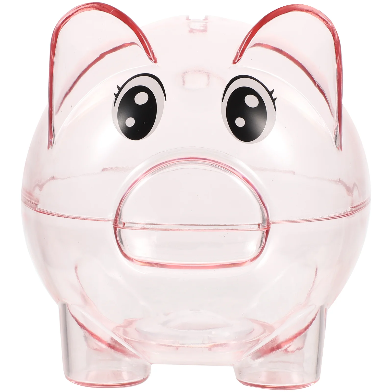 2Pcs Clear Acrylic Piggy Bank Jar Large Capacity Money Box for Kids Daily Saving Habit Cute Desk Decoration Gift