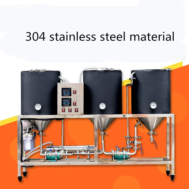 ماكينة تخمير النبيذ المصنوعة من الفولاذ المقاوم للصدأ ذات سعة كبيرة، معدات تخمير البيرة المنزلية