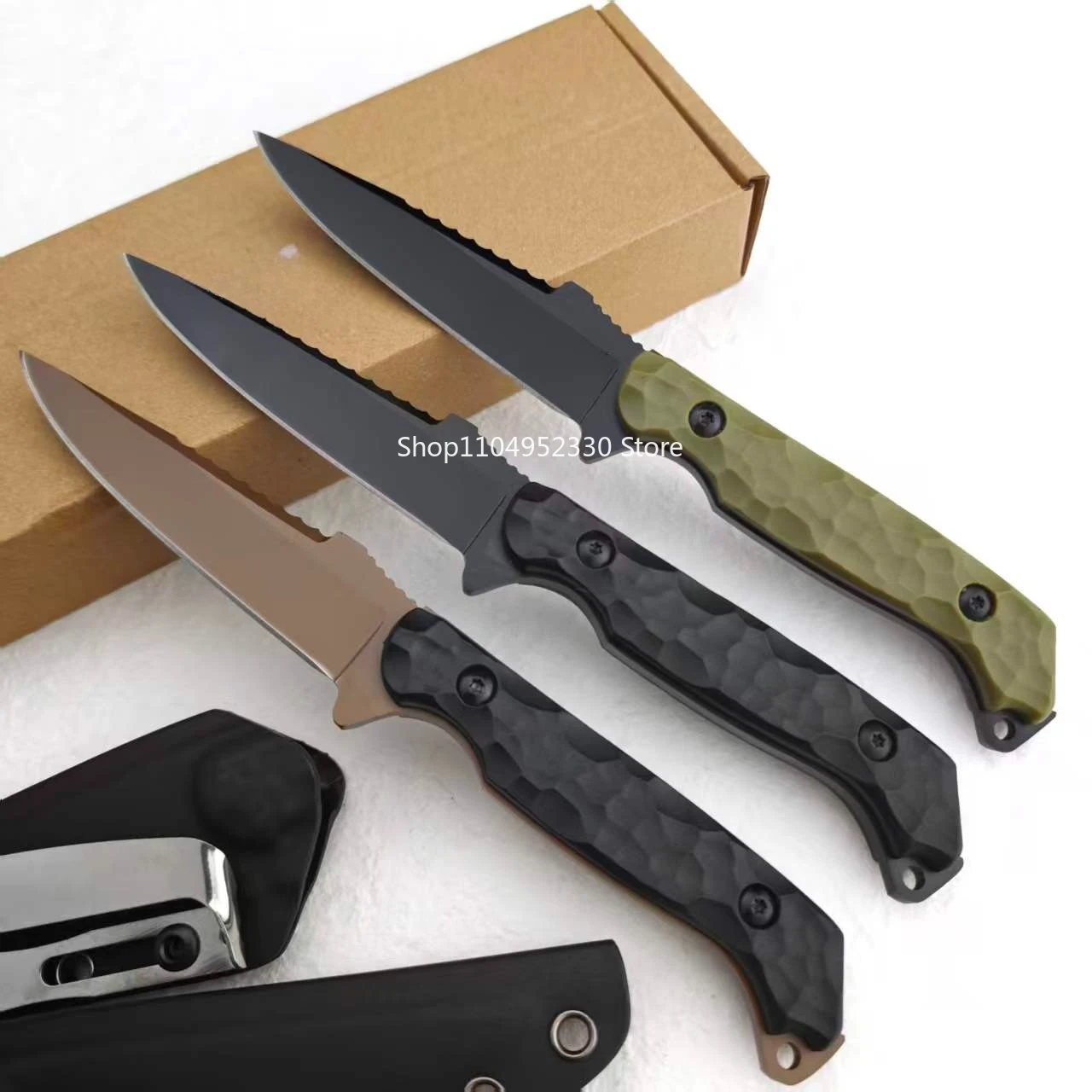 7Cr13Mov Blade Portable Wilderness Cutting Knife High Hardness Hiking Cutter Outdoor Camping Fishing Straight Knife EDC Knife