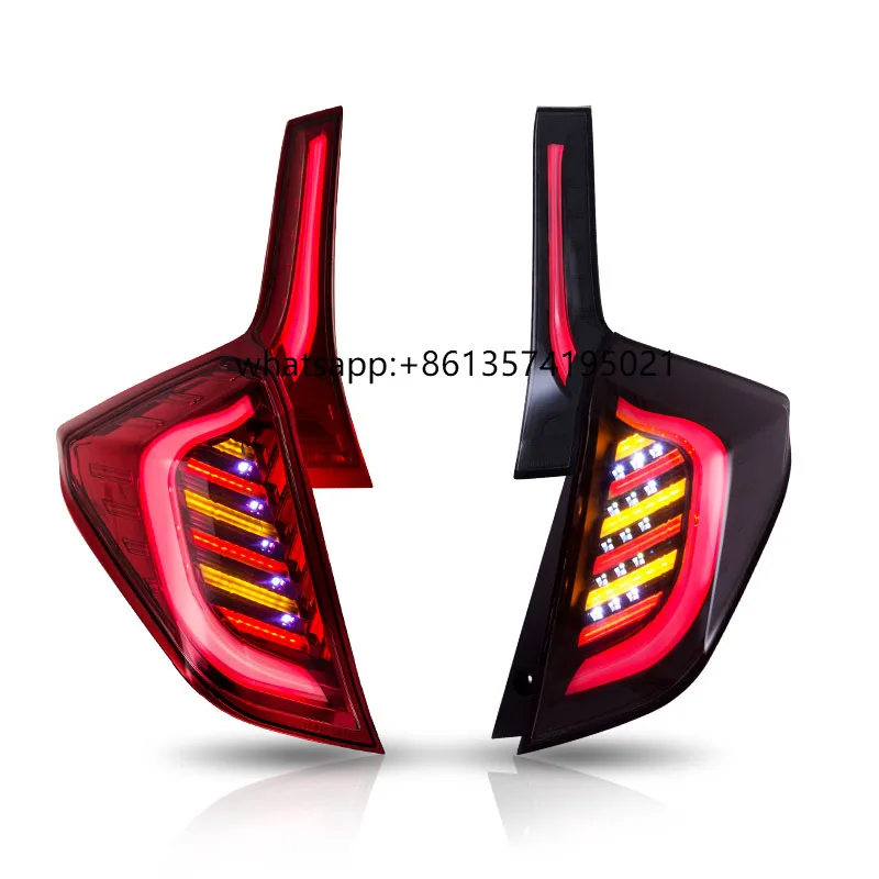 

Vland Factory Wholesale Tail Light Full Led Rear Car Lamp 3th Gen Taillights for Honda Jazz Fit GK5 2014-up Tail Lamp Auto Part