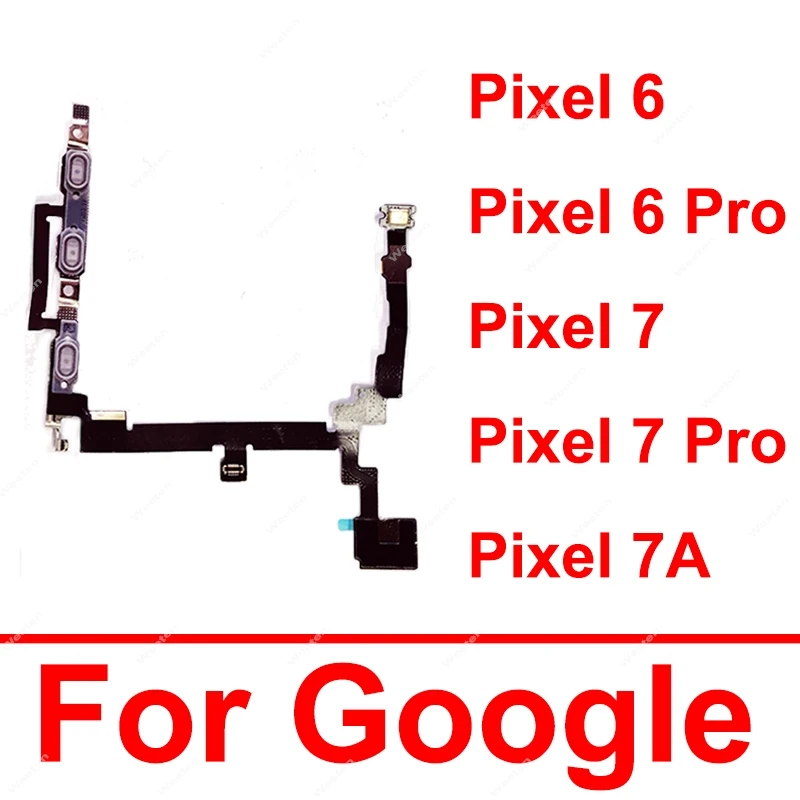 For Google Pixel 6 7 Pro 7A 6pro 7Pro Power Volume Flex Cable On OFF Power Volume Key Flex Ribbon Replacement