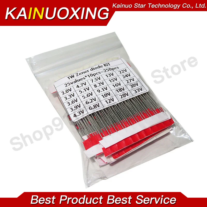 250Pcs 25Values Eac…