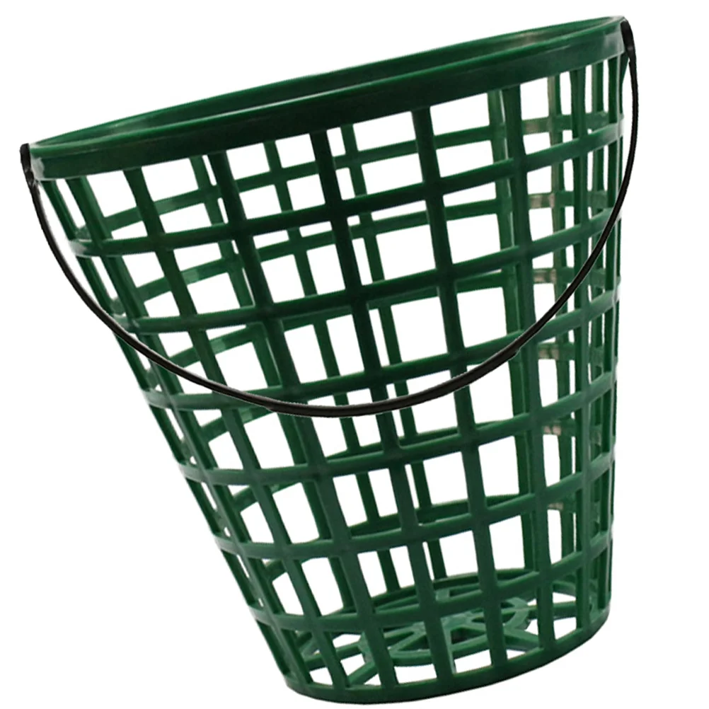 

Golf Pick up Basket Bucket Game Ball Bag Storage Plastic Golfball Balls Collecting Portable Container Sports