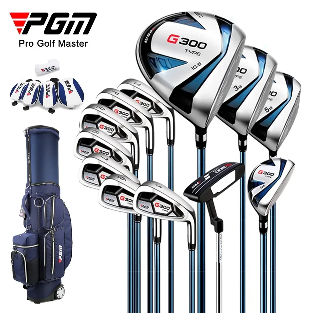 

PGM Men's Golf Clubs Sets 12pcs with Bag Right Handded Beginner's Full Titanium Rod G300 Generation Golf Supplies MTG025