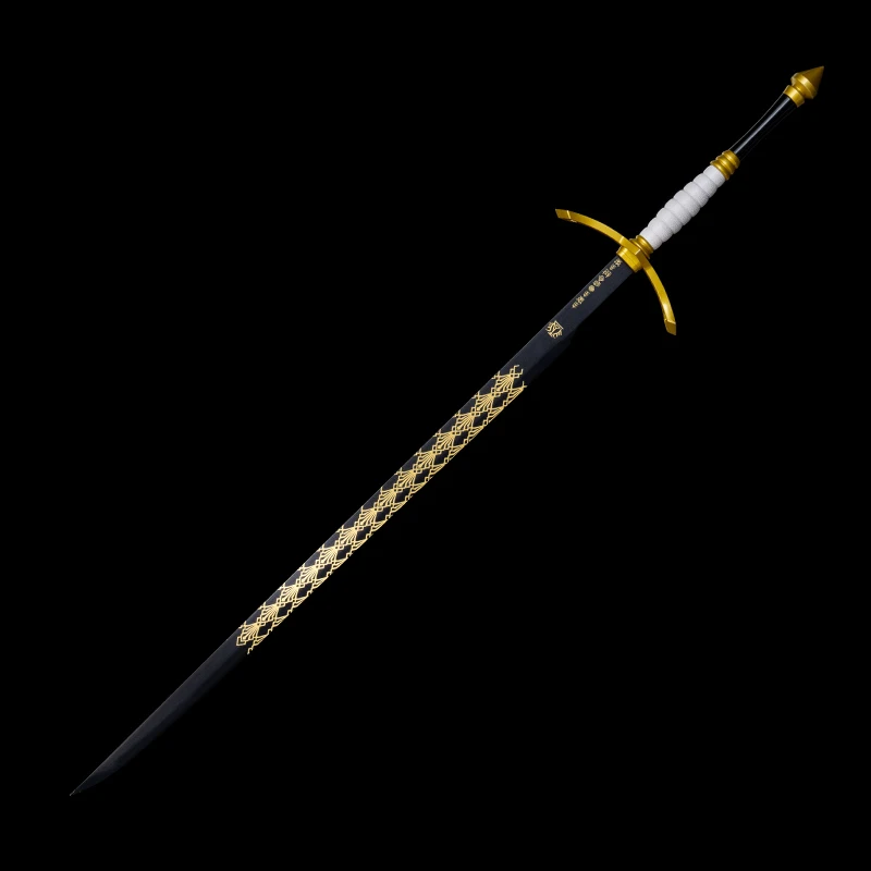 Nice Replica Game Sword,Real Metal Stainless Steel Black Blade,Cosplay Swords,Home Decorative Props,Non Sharp