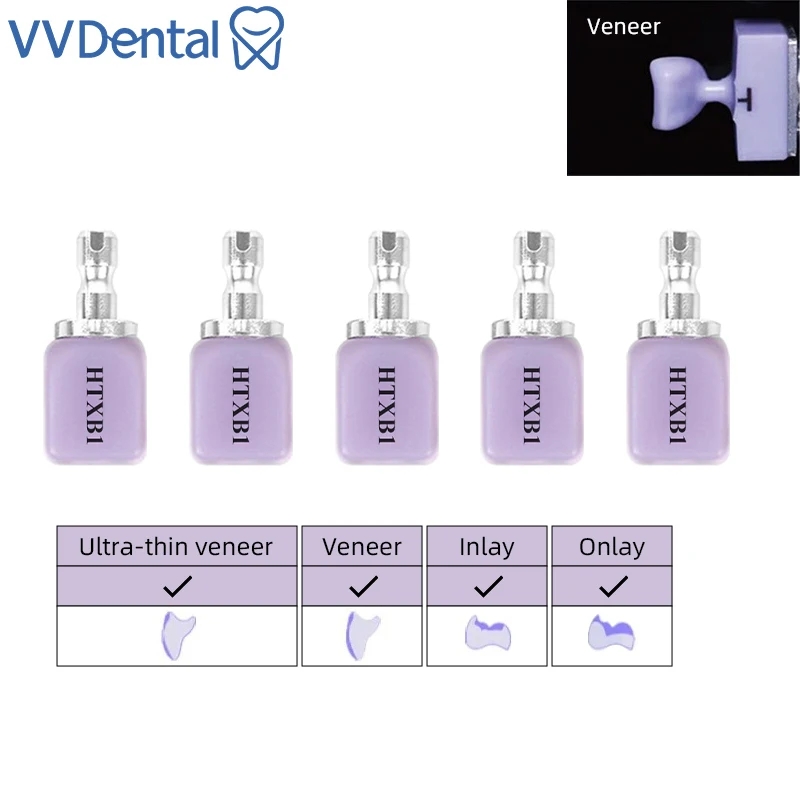 

VVDental 5 шт. Lodden блоки из дисиликата лития C14 стоматологические стеклянные керамические кубики LT/HT для CAD CAM Sirona Cerec фрезерная система