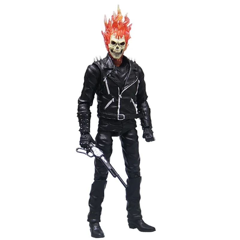 Ghost Rider Johnny Blaze Double Head Action Figure Soul Chariot Collectible Model Toy Ornament For Fans Birthday Gifts view 6