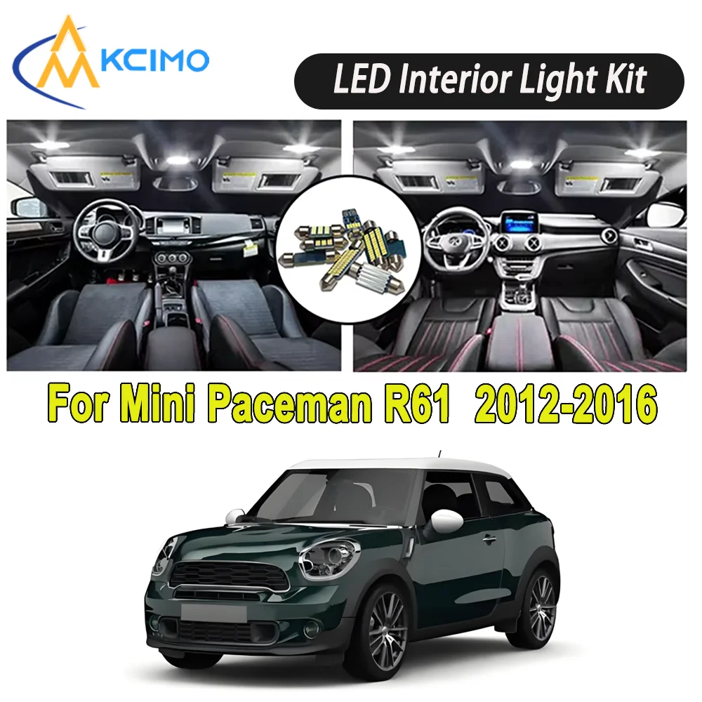 

New Light Bulb For Mini Paceman R61 (2012-2016) Premium Bright LED Interior Dome Map Trunk Light Kit Car Led Lamps New Car LED