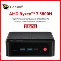 New Beelink Mini PC SER5 Pro AMD Ryzen 7 5800H Desktop Gaming Computer DDR4 16G 32G 500GB 1TB NVME SSD WiFi 6 BT5.2 Dual Fan