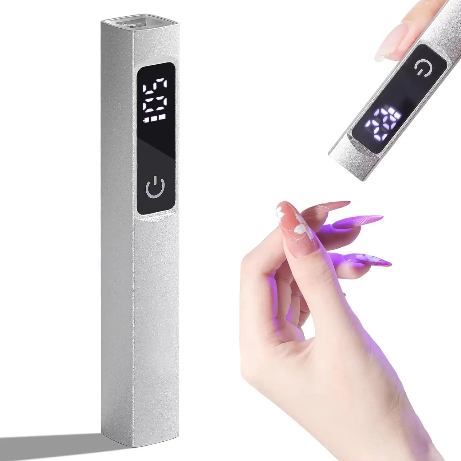 

휴대용 살롱 UV LED 네일 램프, 충전식 빠른 건조 네일 건조기, 매니큐어 미니 손전등 펜, 터치 스