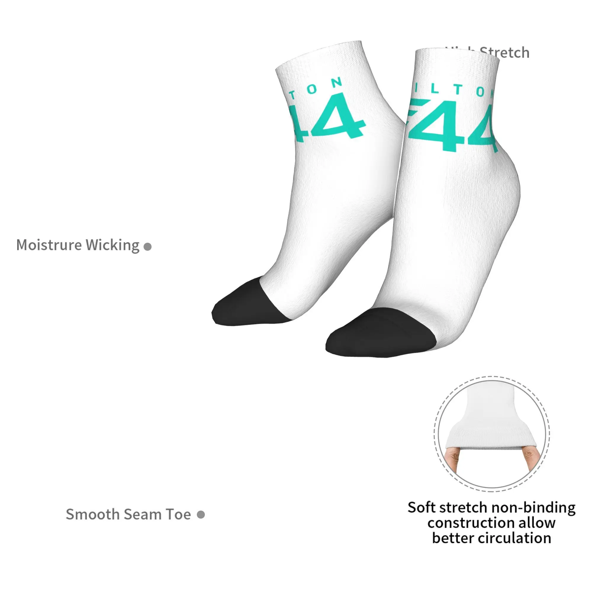 Lewis Hamilton 44 - F1 Socks Harajuku High Quality Stockings All Season Socks Accessories for Man's Woman's Gifts