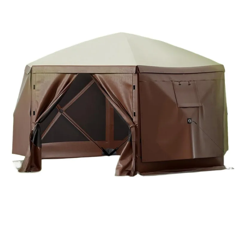 Beach hexagonal camping tent thickened