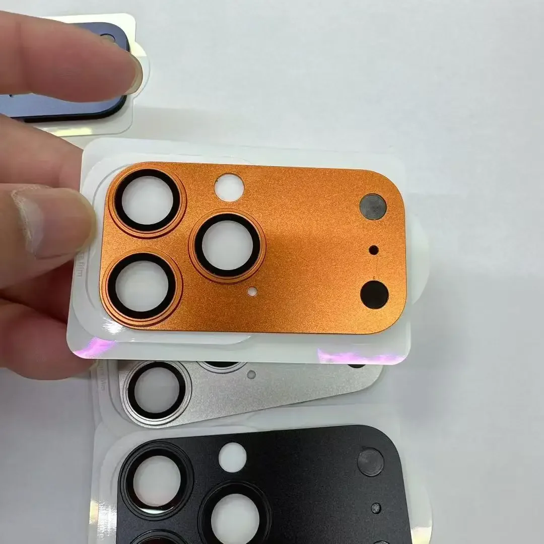 Metall-Kamera-Rüstungsschutzabdeckung für iPhone 14 15 16 Pro Max Transform 17 Pro Max Glaslegierung Objektivring Schutzkappe