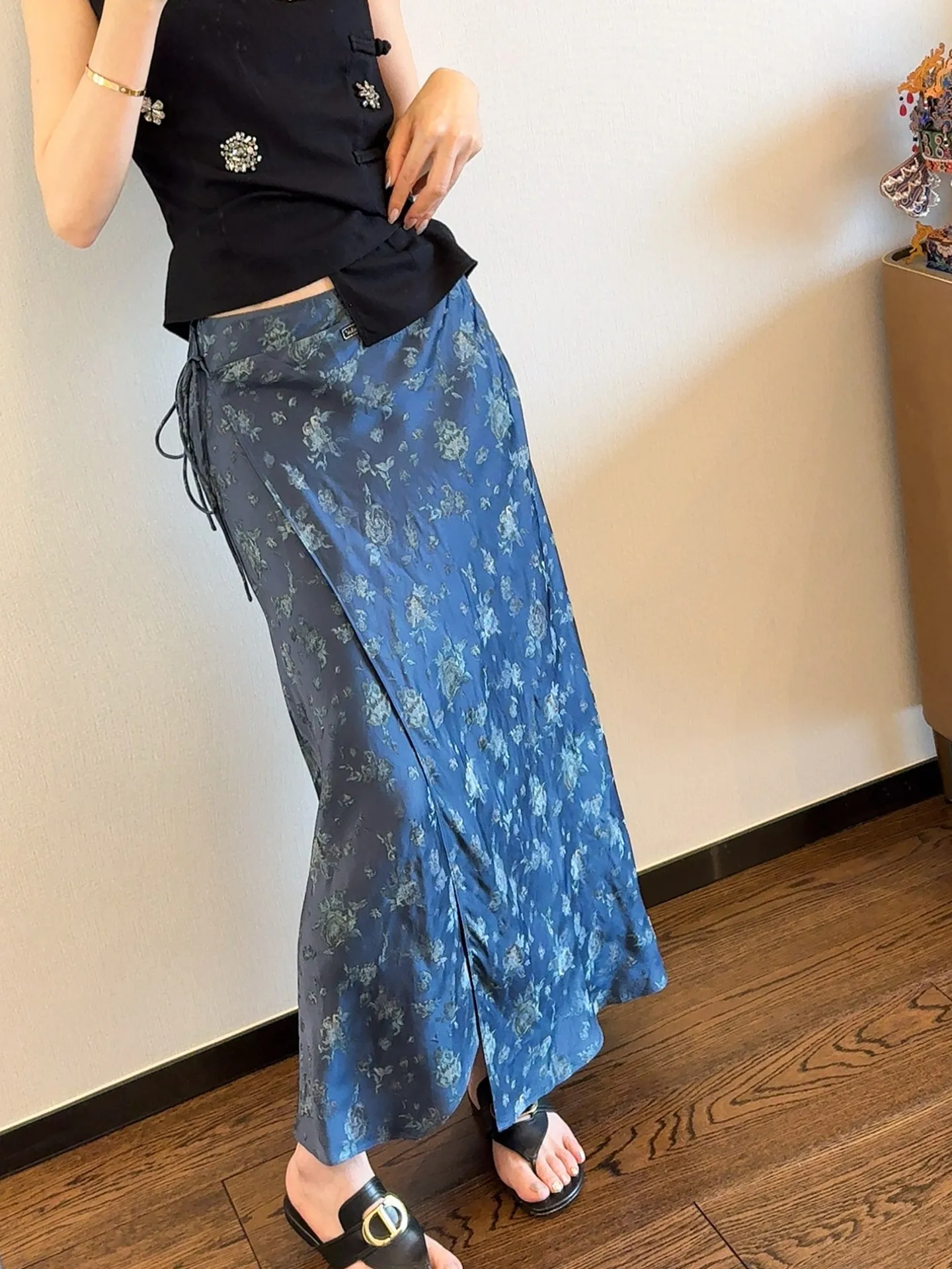 

Оригинальное китайское платье-рубашка Handpied из материала C, с поясом, с завышенной талией, А-силуэт, для женщин, для повседневной носки, в художественном стиле