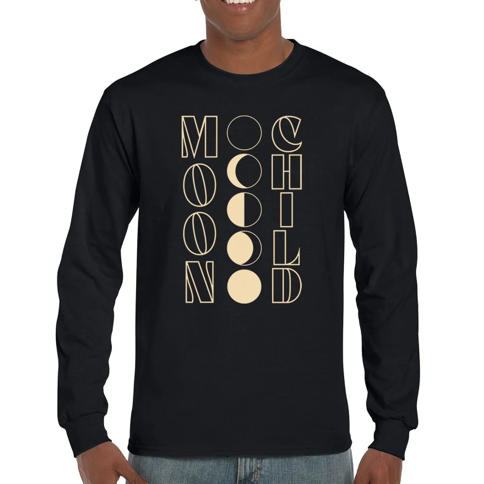 

Moon Child Long Sleeve T-shirt Astrology Lunar Cycle Spiritual Zodiac Sign