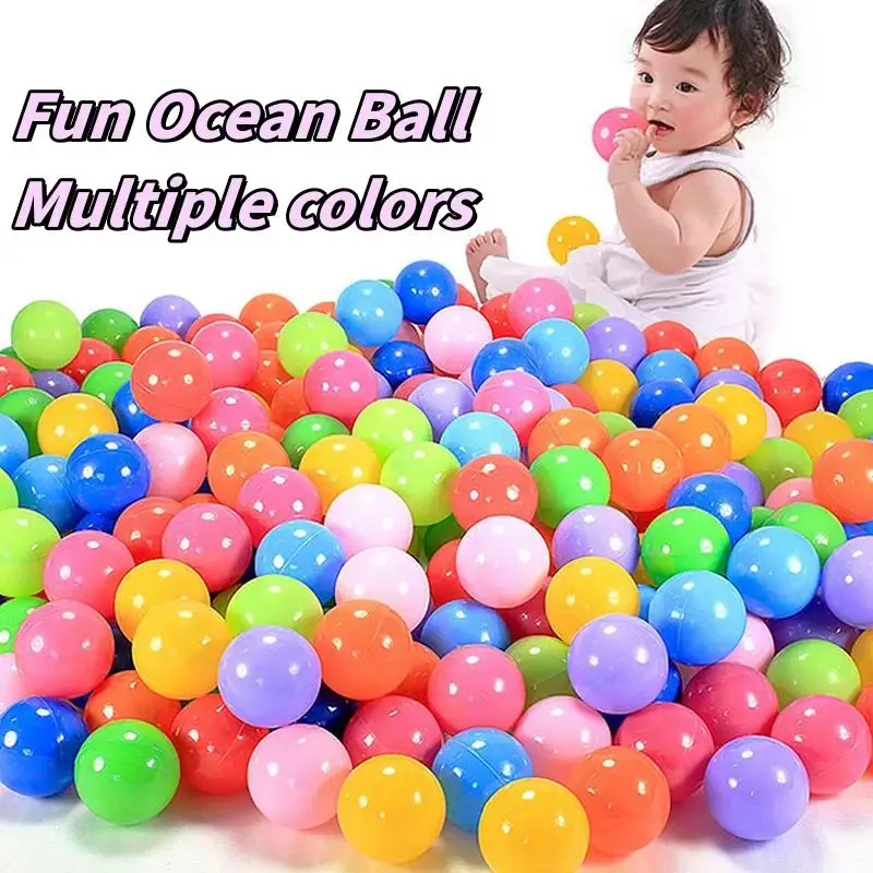 30/50 pçs colorido oceano bola esportes ao ar livre bola colorida piscina onda bola brinquedo divertido do bebê pressão ambiental balão de ar