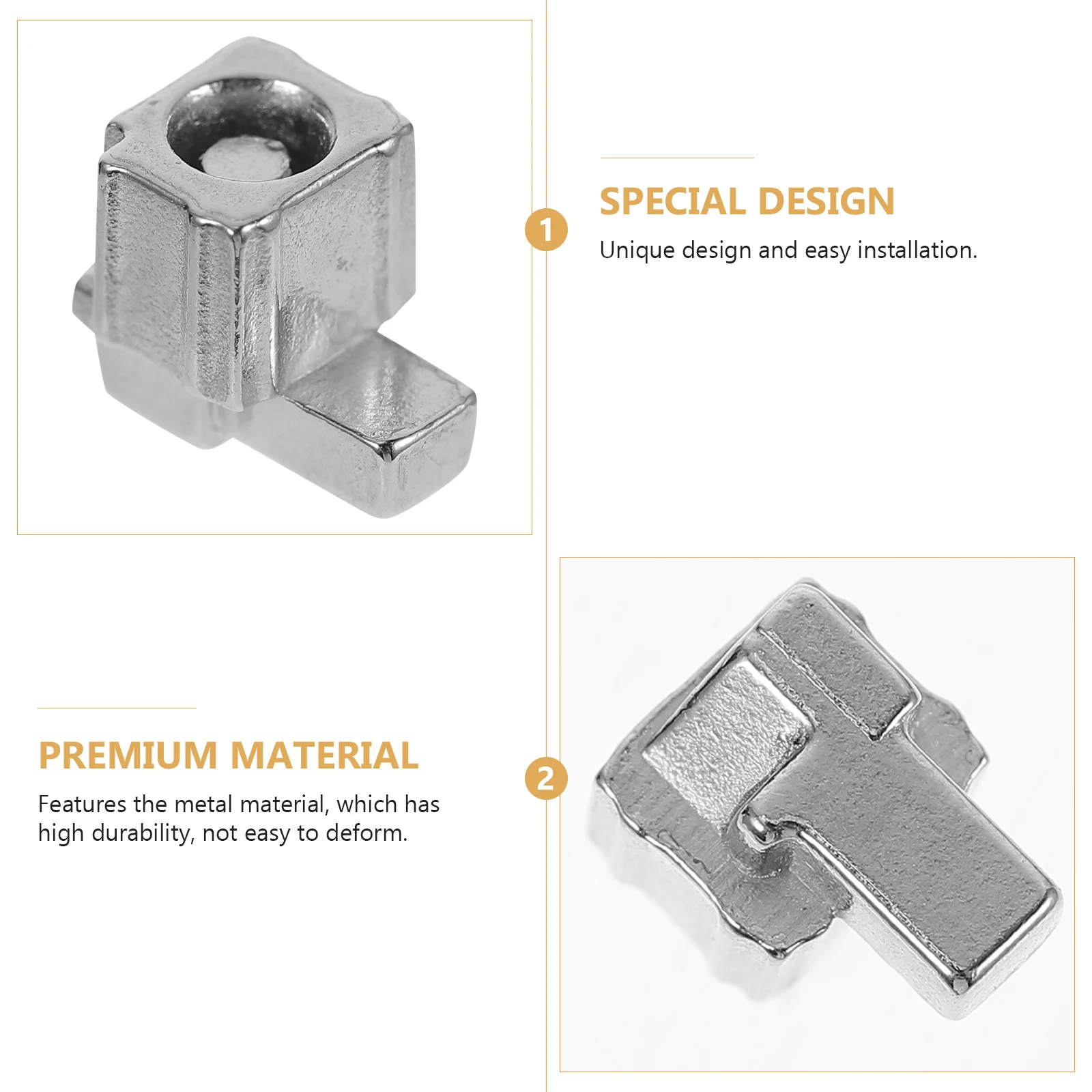 

5 Pairs Metal Lock Buckle Replacement Slider for Switch Handle Repair Tool Silver Gamepad Part Gaming Accessories