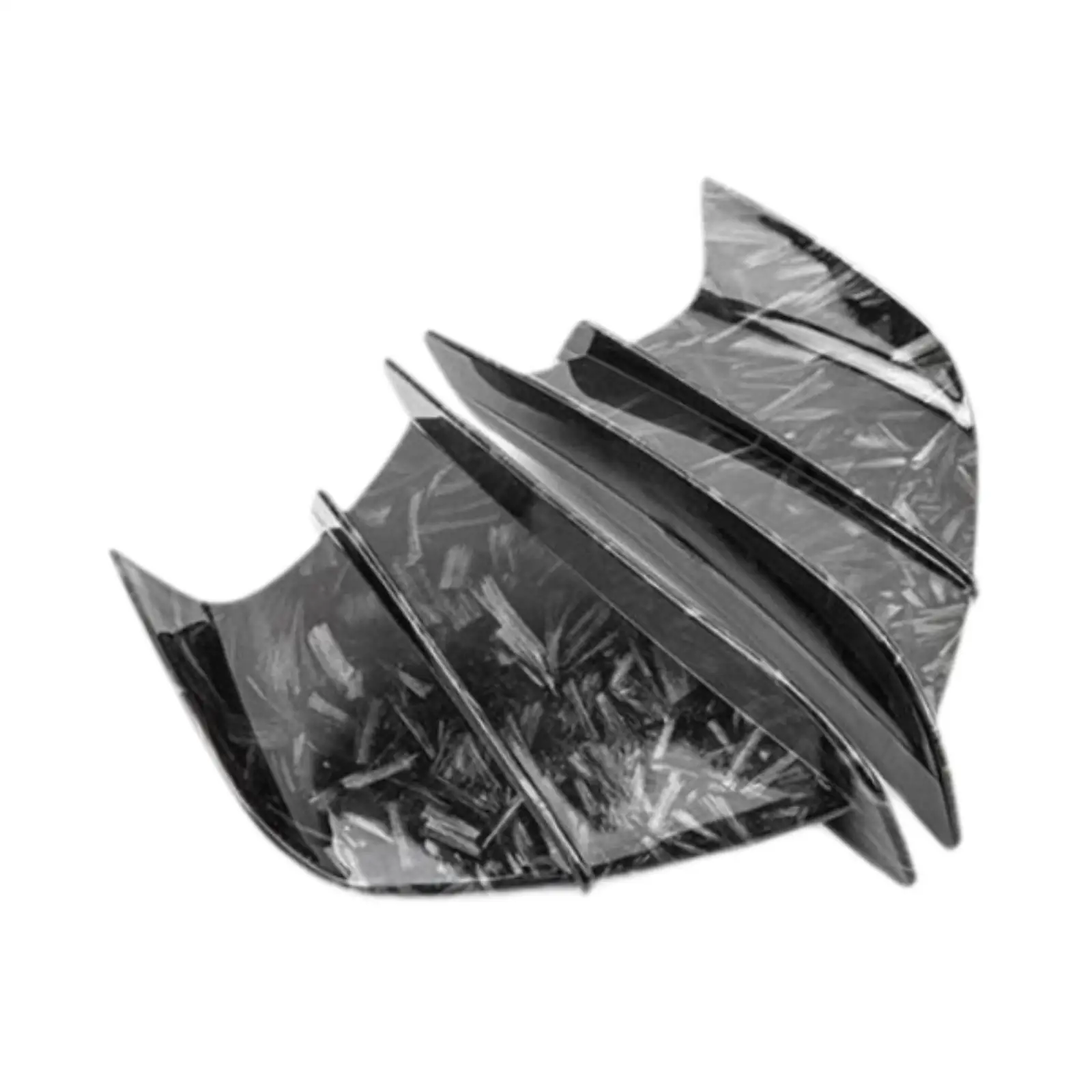2x Generic Motorcycle Winglet Easy to Install Black Motorcycle Fairing Wing image 3