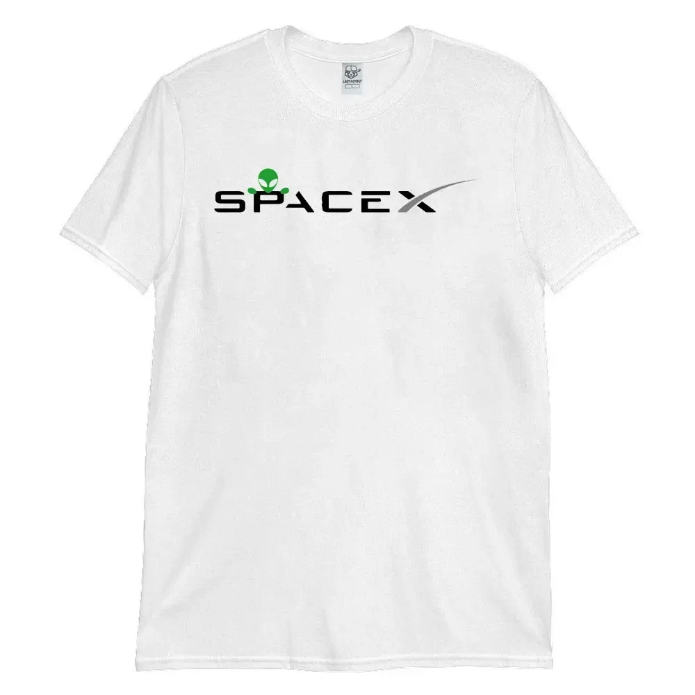 2025 SpaceX  Aliens Men T-Shirt Space Exploration Alien High Quality Cotton T-Shirt Mars Roswell Science Tees