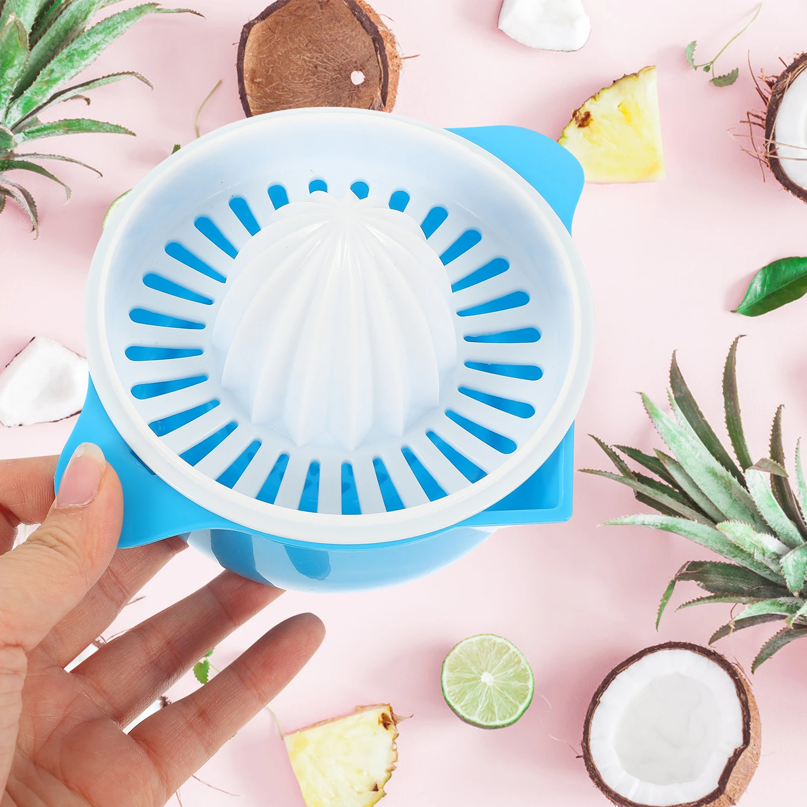 

2pcs Manual Juicer Handheld Lemon Squeezer Portable Fruit Press for Citrus Easy to Clean Detachable Design Home Use Squeezers