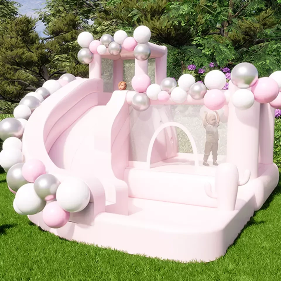 

China Small Inflatable Bounce Castle Combo Outdoor Bouncer House Jumper Bouncy Children PVC Inflatable Bouncer Slide With Pool