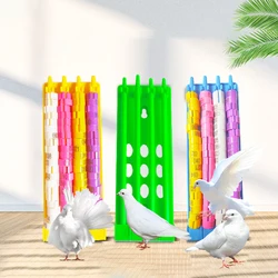 Pigeon Foot Ring Holder 4 Rows Large Space Multicolor Hanging Foot Ring Stand Rack Pet Products Bird Toy Accessories