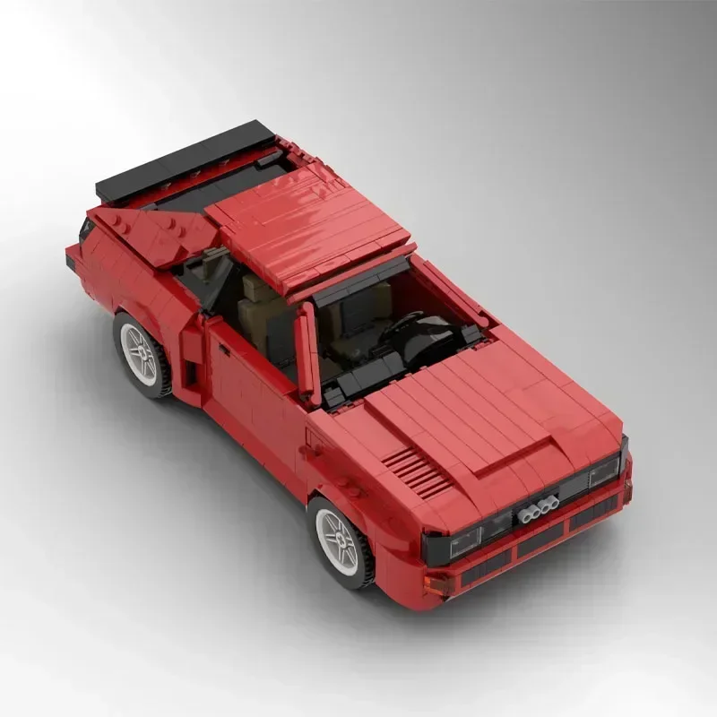 MOC-65510 Perakitan Supercar Merah Model Blok Bangunan Penyambungan Model Balap MOC Hadiah Mainan Ulang Tahun Anak Kreatif Pendidikan